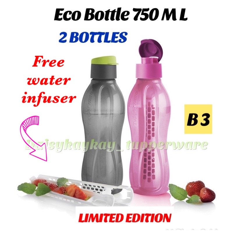 [Readystock ]Tupperware Eco Bottle 750ml (2 pieces)