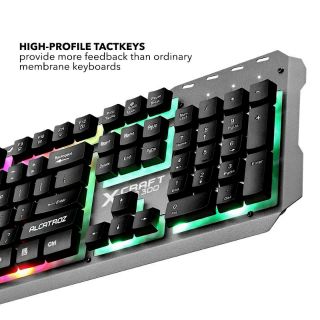 Alcatroz XC-3000 Spill Proof Gaming Keyboard with 9 ...