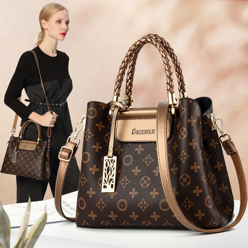 Light Luxury Brand Genuine Ladies Bags 2021 New High End Atmospheric Handbags Fashion Women S Shoulder Messenger Bags Shopee Malaysia
