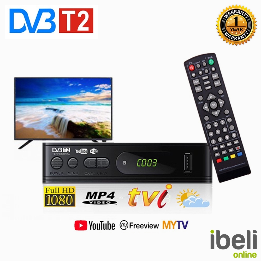 Ready Stock MYTV decoder DVB T2 Digital Decoder Receiver ...