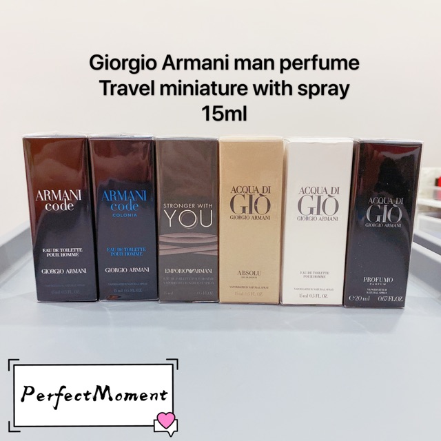 Giorgio Armani miniature spray 15ml | Shopee Malaysia