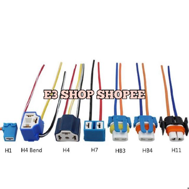 🇲🇾 Socket Lampu Kereta Motosikal H1 H4Bend H4 H7 HB3 9005 HB4 9006 H11