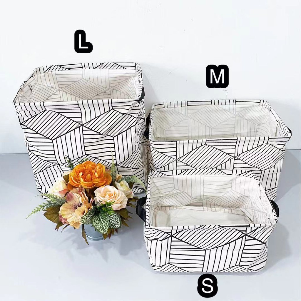 Elegant Black and White series Laundry Basket ! Come to collect all 3