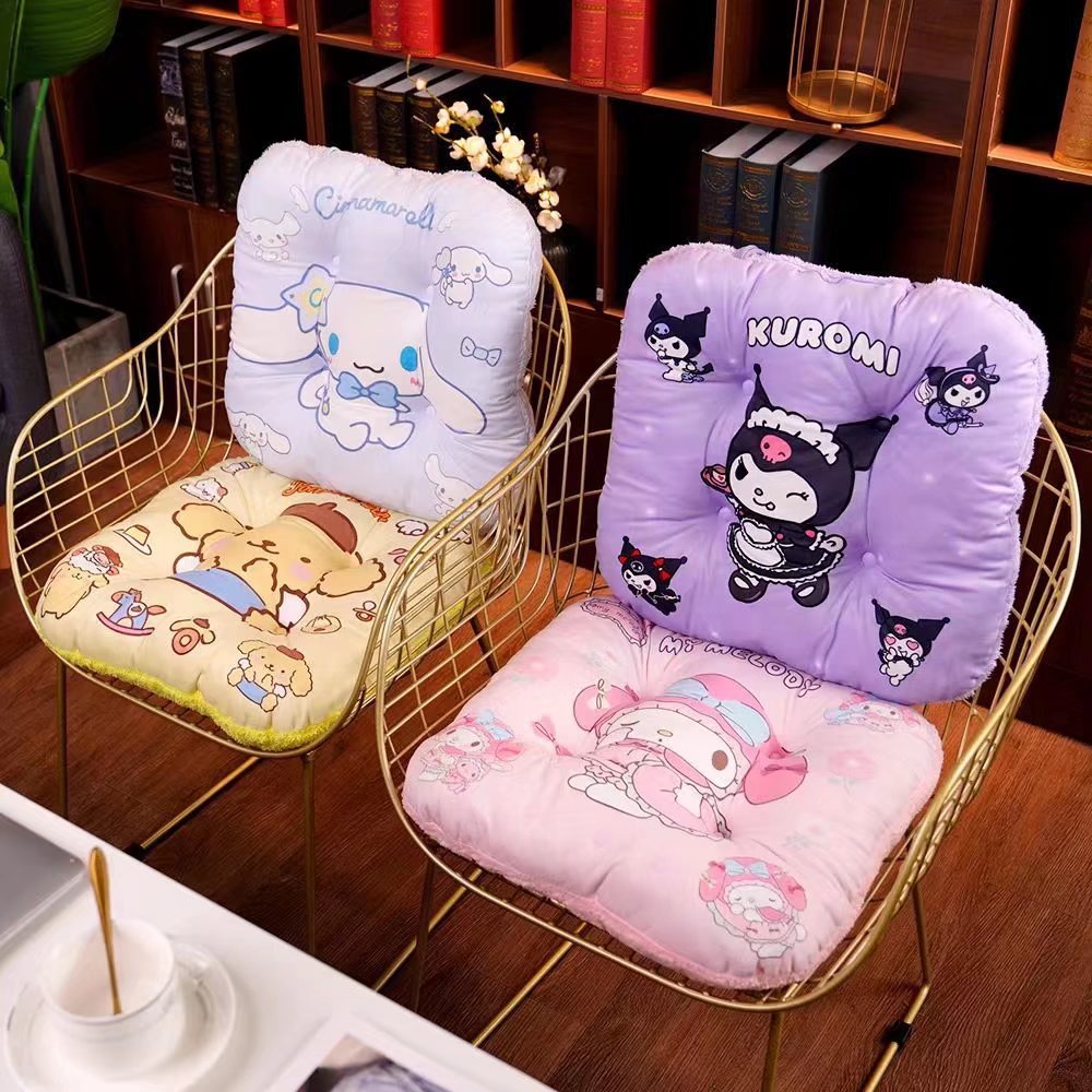 40cm Cute Sitting Cushion For Chair Office Sanrio Kuromi Cartoon