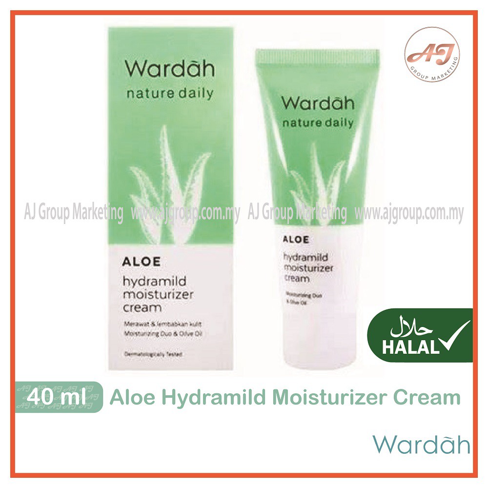 Wardah Aloe Hydramild Moisturizer Cream (40ml) Shopee Malaysia