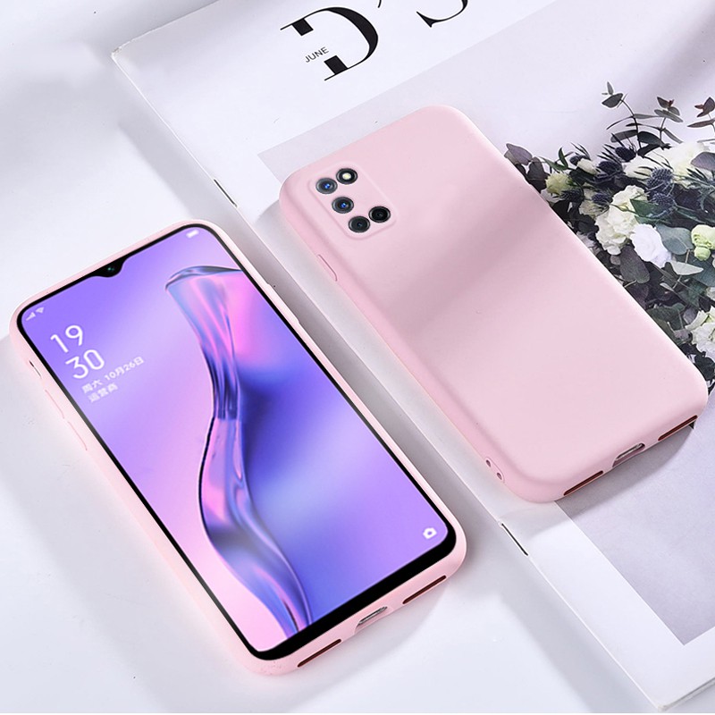 Slim Soft Case Oppo A52 A72 A92 A93 A53 A32 A33 2020 A92s Phone Casing Smooth Liquid Silicone Flocking Camera Full Protective Back Cover Shopee Malaysia