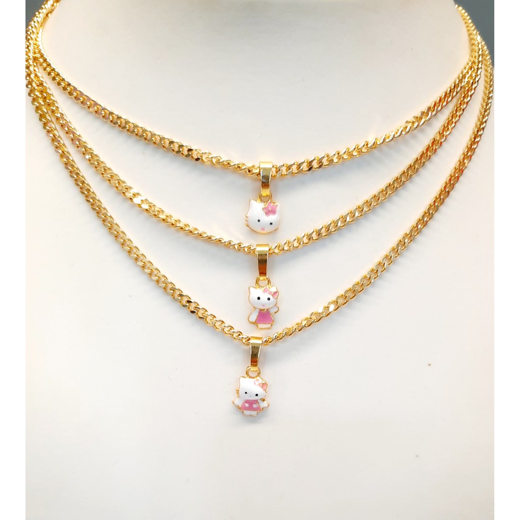 Buy Emas Korea Rantai Leher Nipis 35cm Loket Hello Kitty Comel 24k Gold Plated Necklace Hello Kitty Pendant Seetracker Malaysia