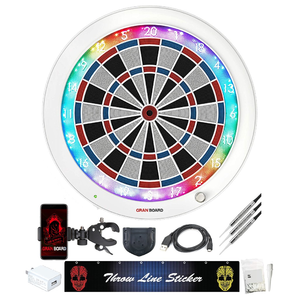 Green LED Online Electronic Bluetooth Dartboard Complete Package Gran board 3S 