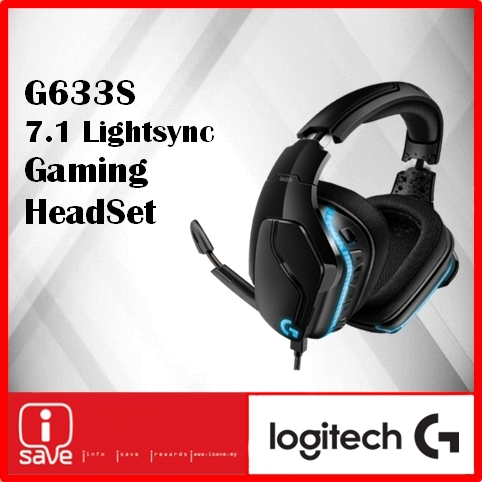 logitech g633s 7.1 lightsync gaming headset
