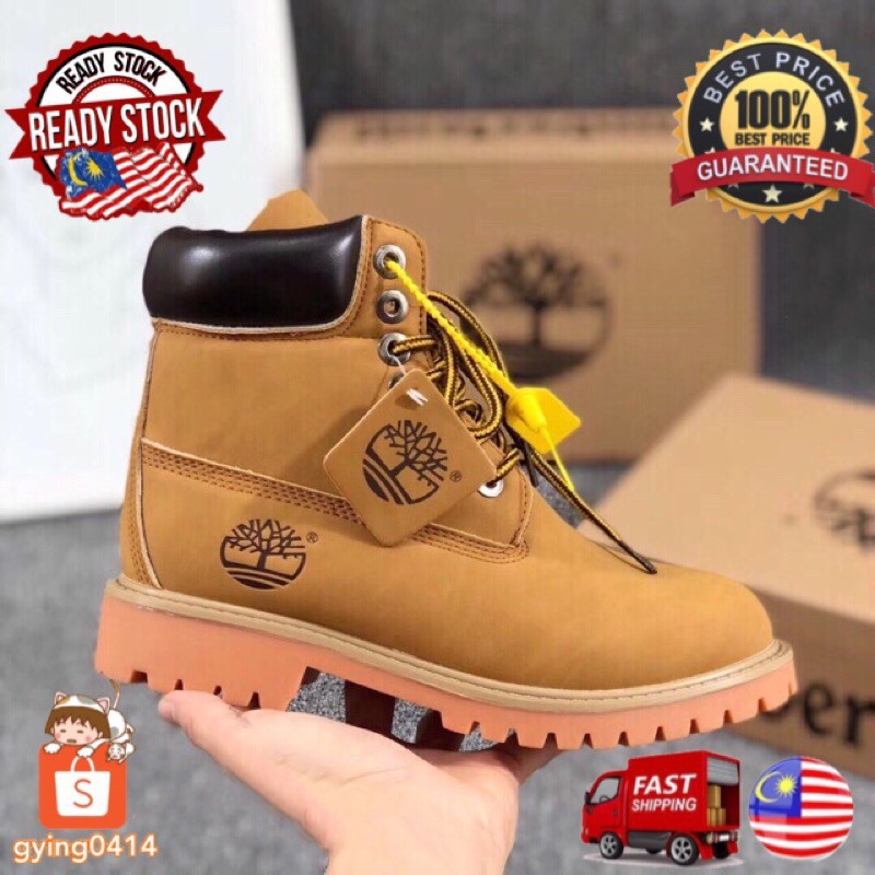 Kasut Perempuan Heels Kasut Wanita Vincci Ready Stock My Timberland Signature High Top Yellow Boots Boot Women Men Leath Shopee Malaysia