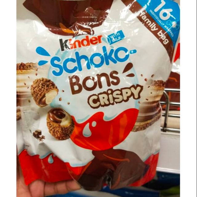 Kinder Schoko Bons Crispy Family Bag 16pcs Shopee Malaysia