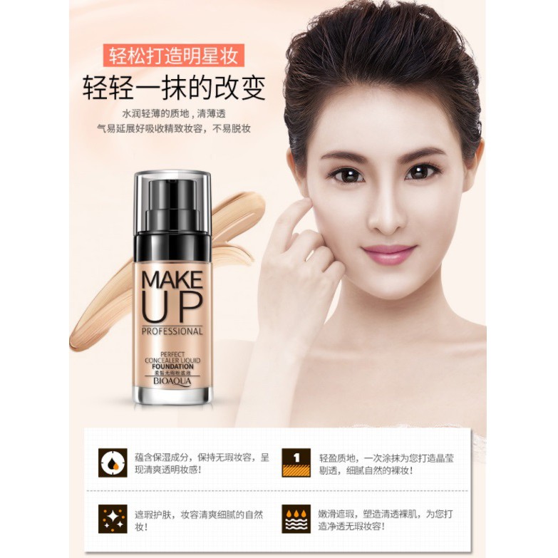 bioaqua perfect concealer liquid foundation