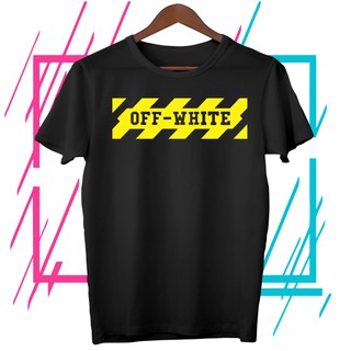 Off White fashion tide brand gradient warning line cotton short-sleeved T-shirt