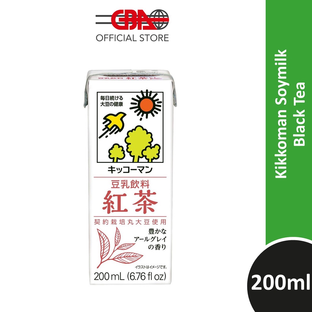 KIKKOMAN Soymilk Black Tea Flavoured 200ml Shopee Malaysia