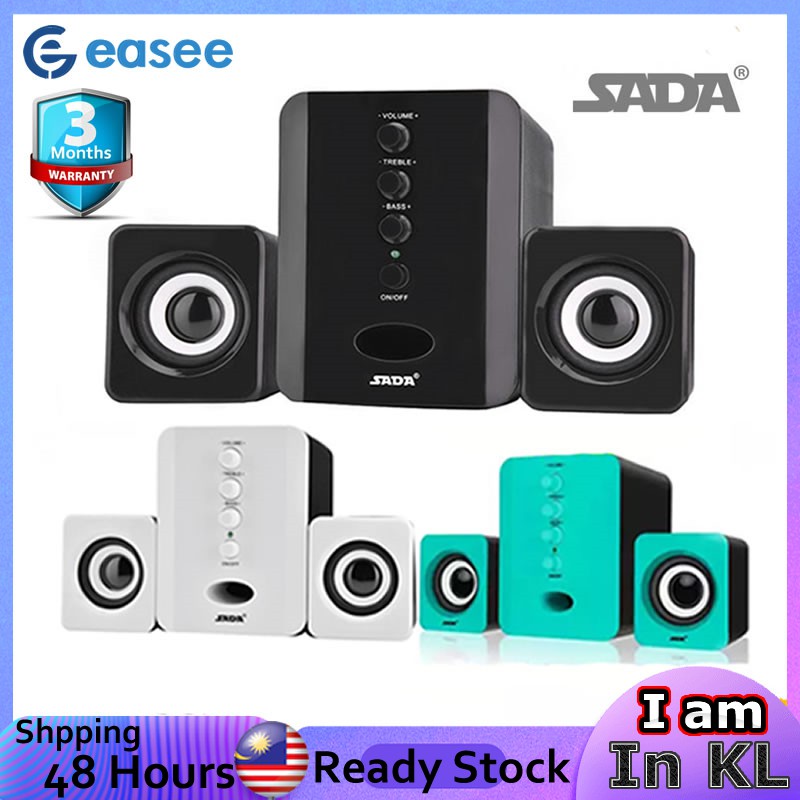 SADA Mini USB 2.1 Wired Or Bluetooth Speaker Combination Speaker High Audio Quality Bass Music Subwoofer For PC