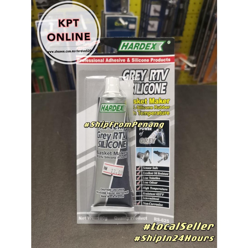 [100 Original] Hardex RS Grey RTV Silicone Gasket Maker High