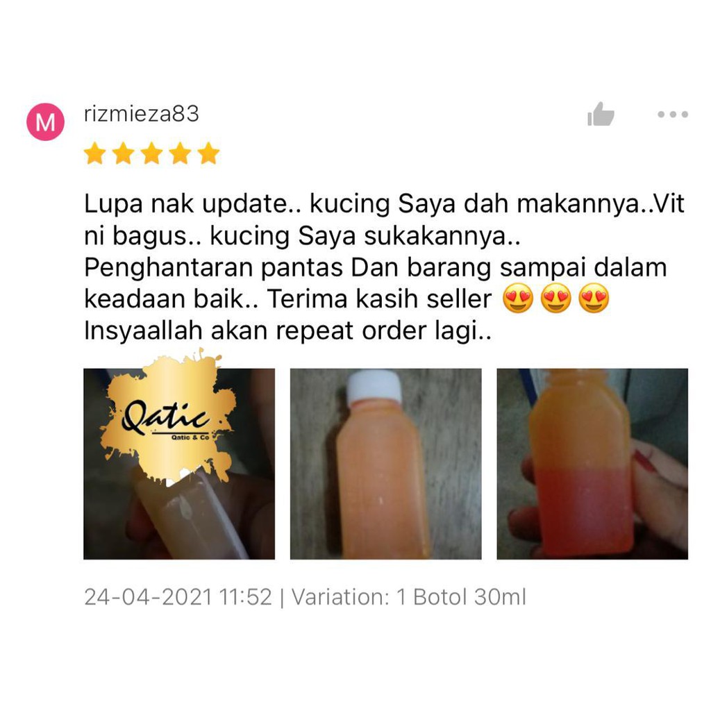 Buy MULTI-VITAMIN untuk Selera Makan / Lebat Bulu / Tambah Susu 