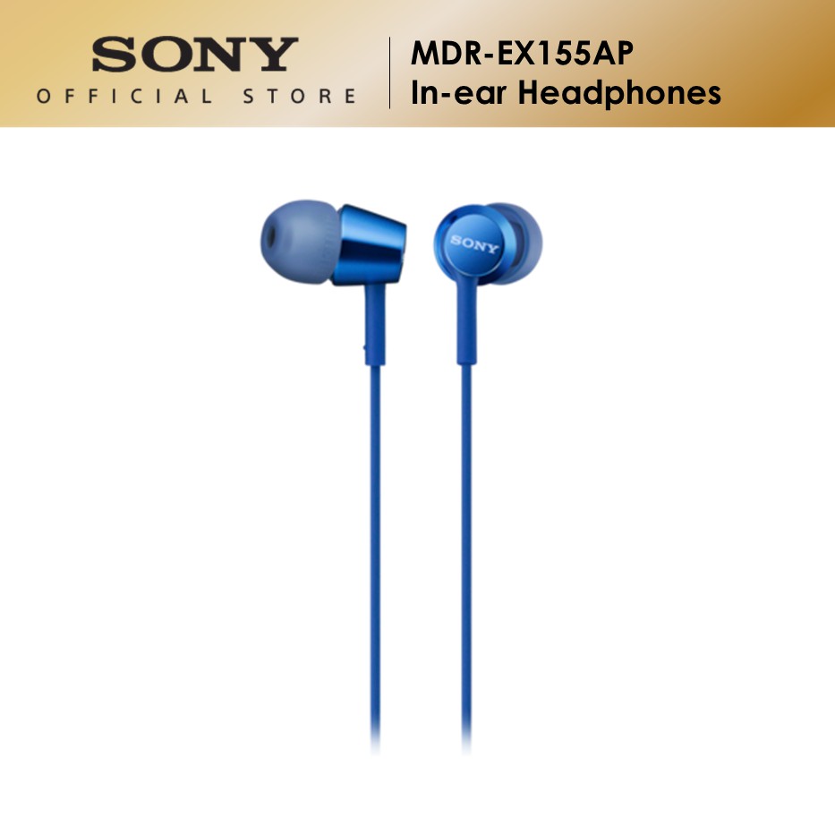 Sony MDR-EX155AP In-Ear Headphones With Mic