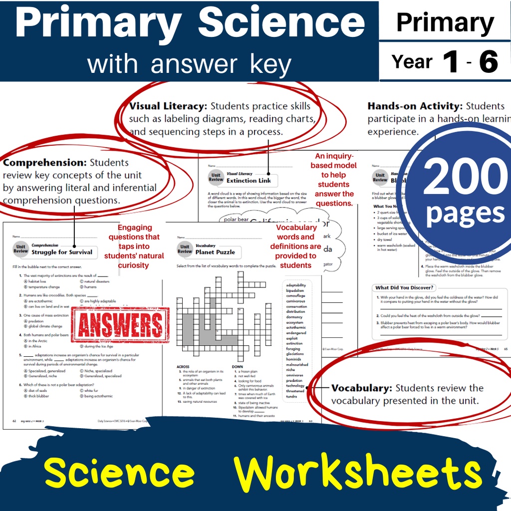 em1 1 primary science worksheets answer year 1 year 6 international primary science workbook year 6 science shopee malaysia