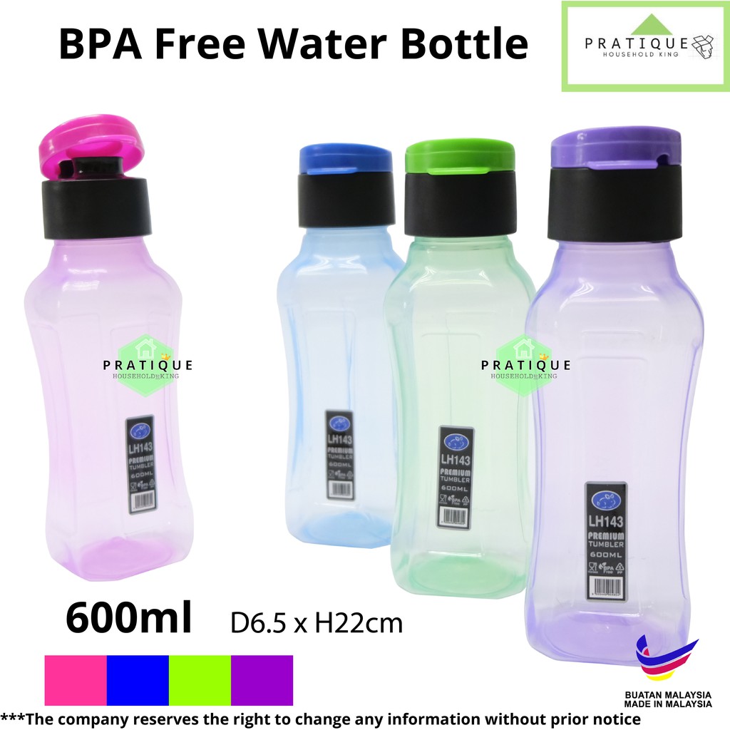 BPA Free Premium 600ml Water Bottle Cube / Air Botol 600ml BPA Free ...