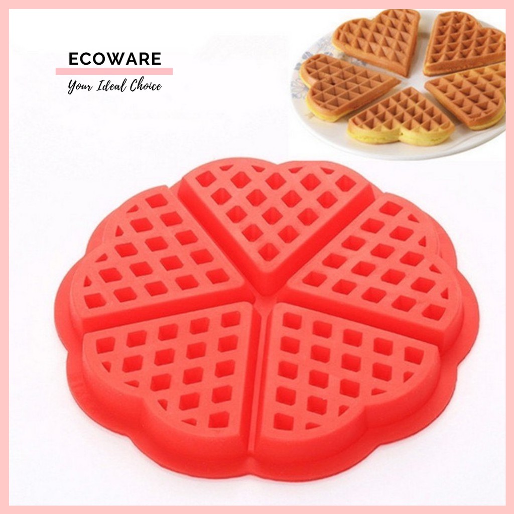 Silicone Waffle Mould / Acuan Waffle / Baking Cookie Cake Mold Kitchen Bakeware Tool