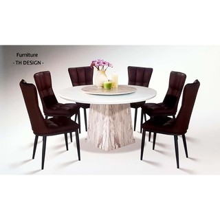 Meja Makan Marble Solid dengan Kerusi 1 SET 1 MEJA 6 Meja Makan Marble Solid dengan Kerusi 1 SET 1 MEJA 6