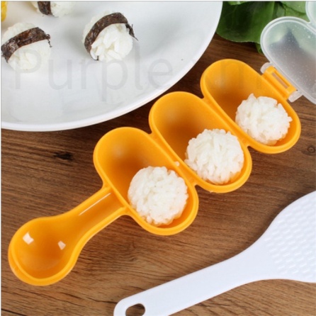 【ready stock】2Pcs/Set Baby Rice Ball Mold Kids Lunch DIY Sushi Maker Mould Kitchen Tools