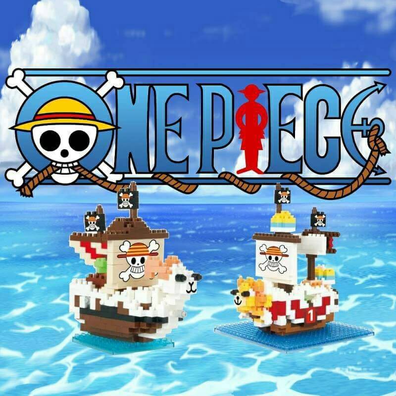 LOZ One Piece Block Nano Lego Toys 2 Ships 2 Pirate Los Authentic