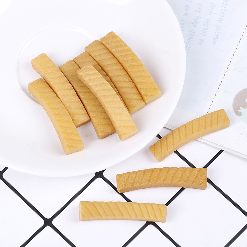 Love 10pcs Dollhouse Resin Simulation Prawn Strips Crafts Diy