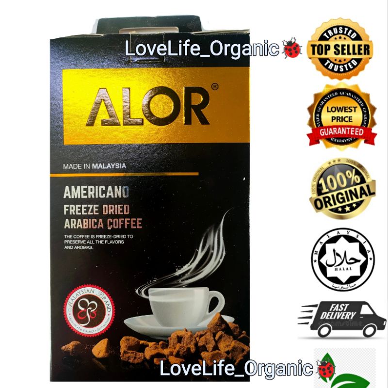 ALOR AMERICANO KOPI ARABIKA KERING BEKA 25G X 50 SACHET EXP9/2023