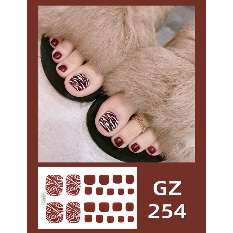 GZ242-281 NailNina Durable 3D Toenail Foot Nail Sticker Waterproof Sticker  Nails Beauty Mekap | Shopee Malaysia