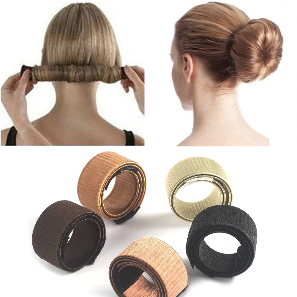 Female Hair Style Tool Hair Donut Bun Maker Hairstyle Clip Diy