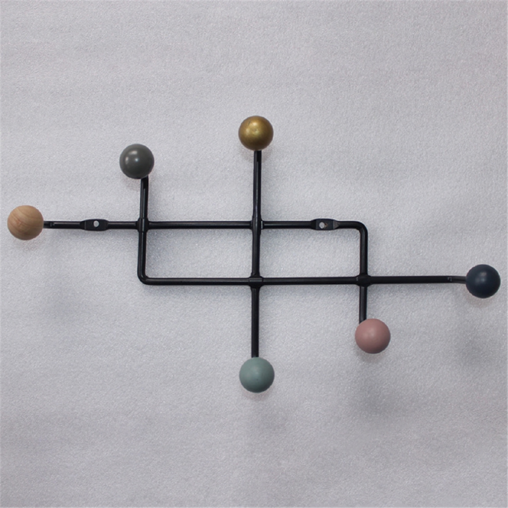 Eames Replica Hang It All Wall Hanger Coat Rack Solid Walnut Wooden Balls New Home & Garden