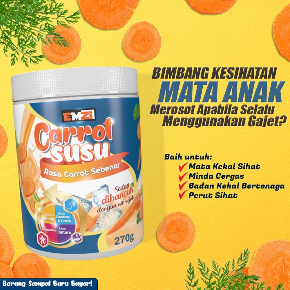 [DIRECT STOCK]Carrot Susu Minuman Kesihatan Untuk Mata dan Minda