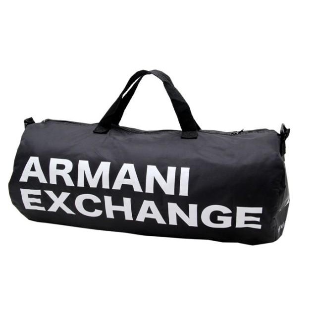 JAPAN MAGAZINE ARMANI EXCHANGE AX BLACK UNISEX GYM TRAVEL BAG | Shopee  Malaysia