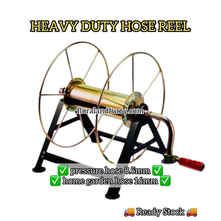 Heavy Duty Hose Reel Holder Hanger 30m 100m Garden Power Sprayer