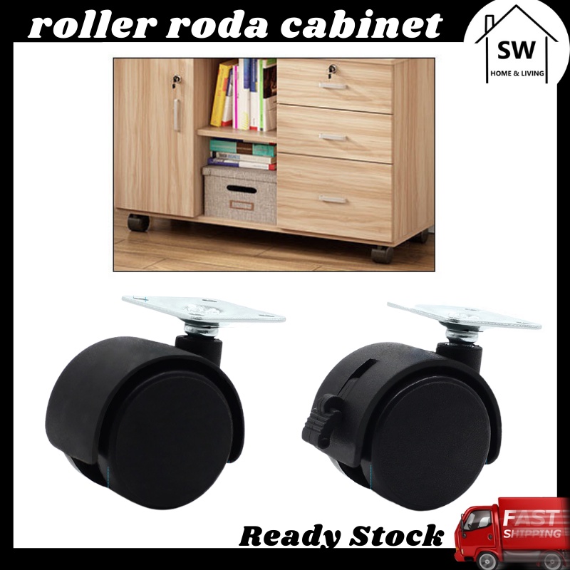 Caster Castor Trolley Wheel Cabinet Caster Roller Roda Cabinet Kabinet ...