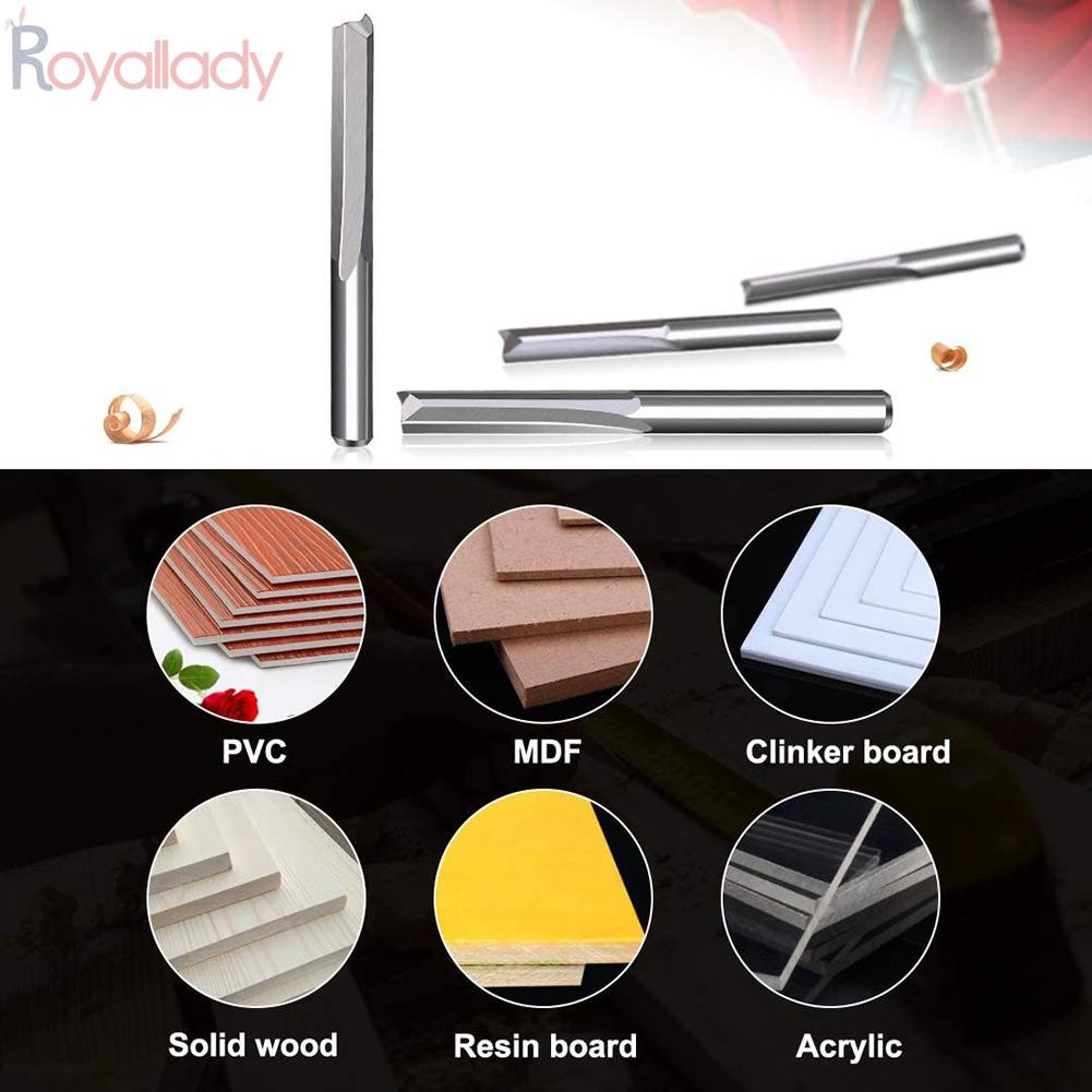 Build Heavy CNC Router Bits 2 Flute rotary tool 10pcs 3.175mm Hardware Workshop - Image 2