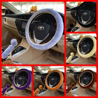 1Pc Universal Steering Wheel Cover Elastic Soft Cover Warm 