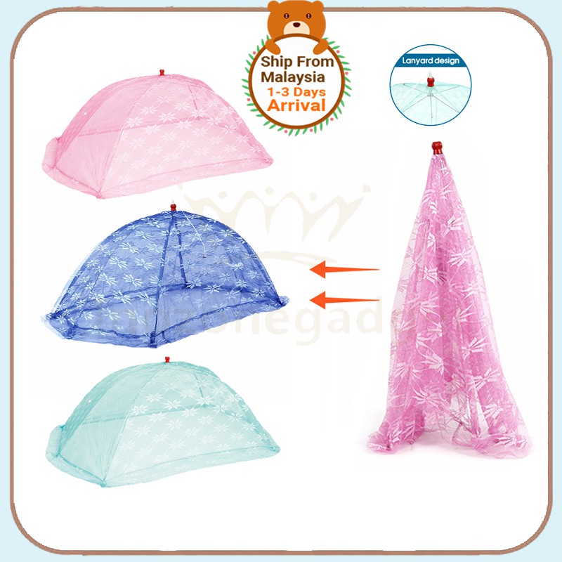 Baby Mosquito Net/Foldable Mosquito Netting/Kelambu Bayi/Newborn Barang Baby Kelambu Umbrella