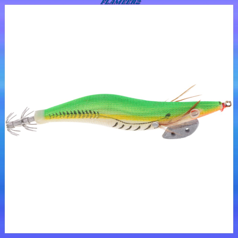 Squid Jigs Fishing Lures Luminous Hard Jig Baits Hook Shrimp