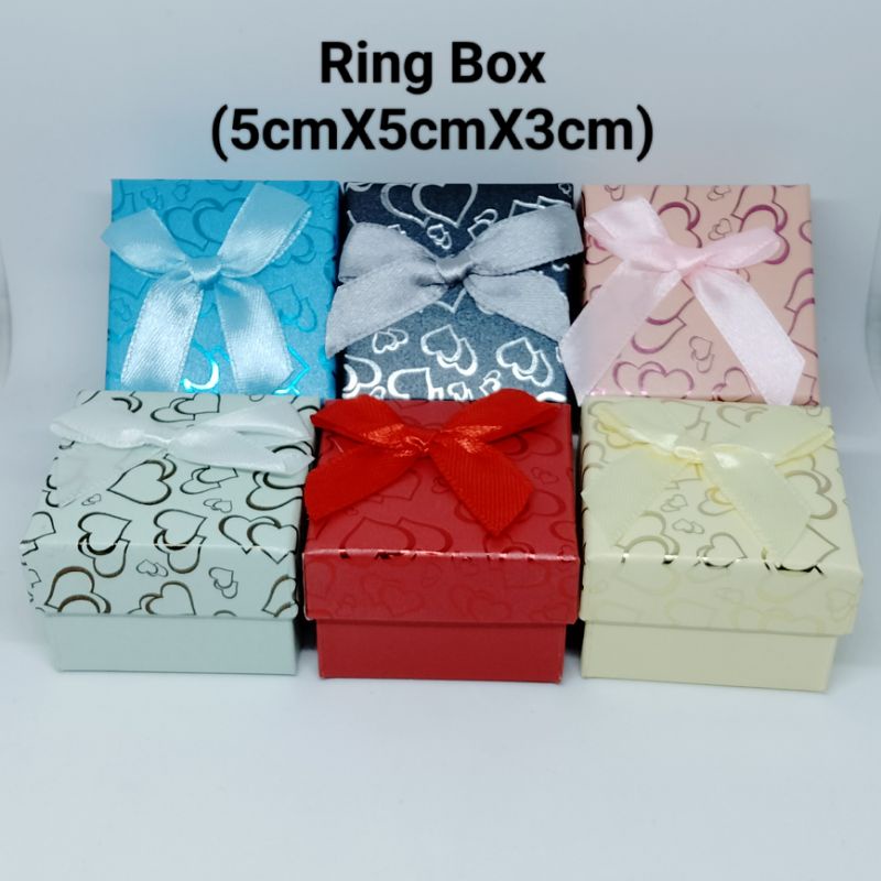 Ring Box / Kotak Cincin 5cm x 5cm x 3cm Gift Box