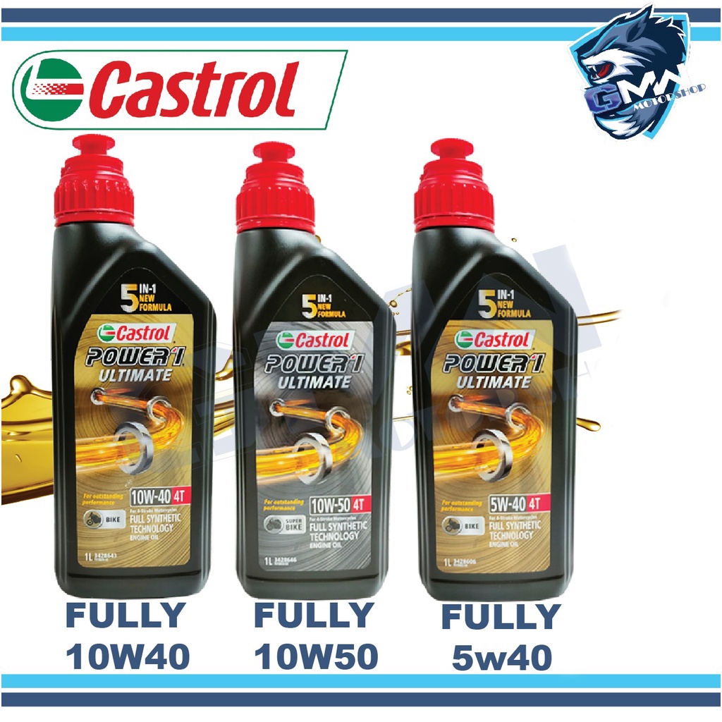 CASTROL POWER1 100% ORIGINAL 4T ULTIMATE 4T FULLY SYNTHETIC MINYAK ...