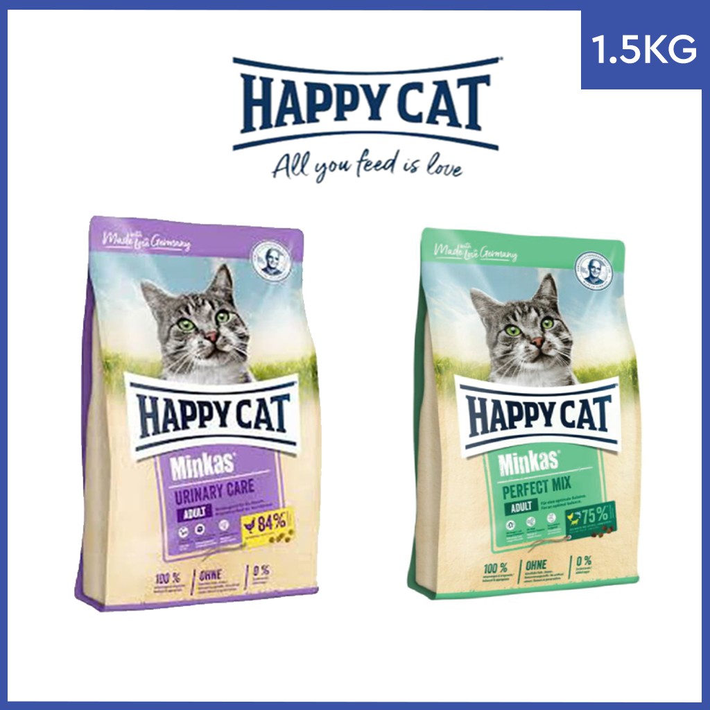 Happy Cat Minkas 1.5kg (Perfect Mix / Urinary Care) | Shopee Malaysia