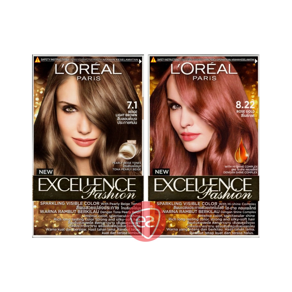 L'OREAL PARIS EXCELLENCE FASHION HAIR COLOR - AVAILABLE COLOR: 7.1 / 8. ...