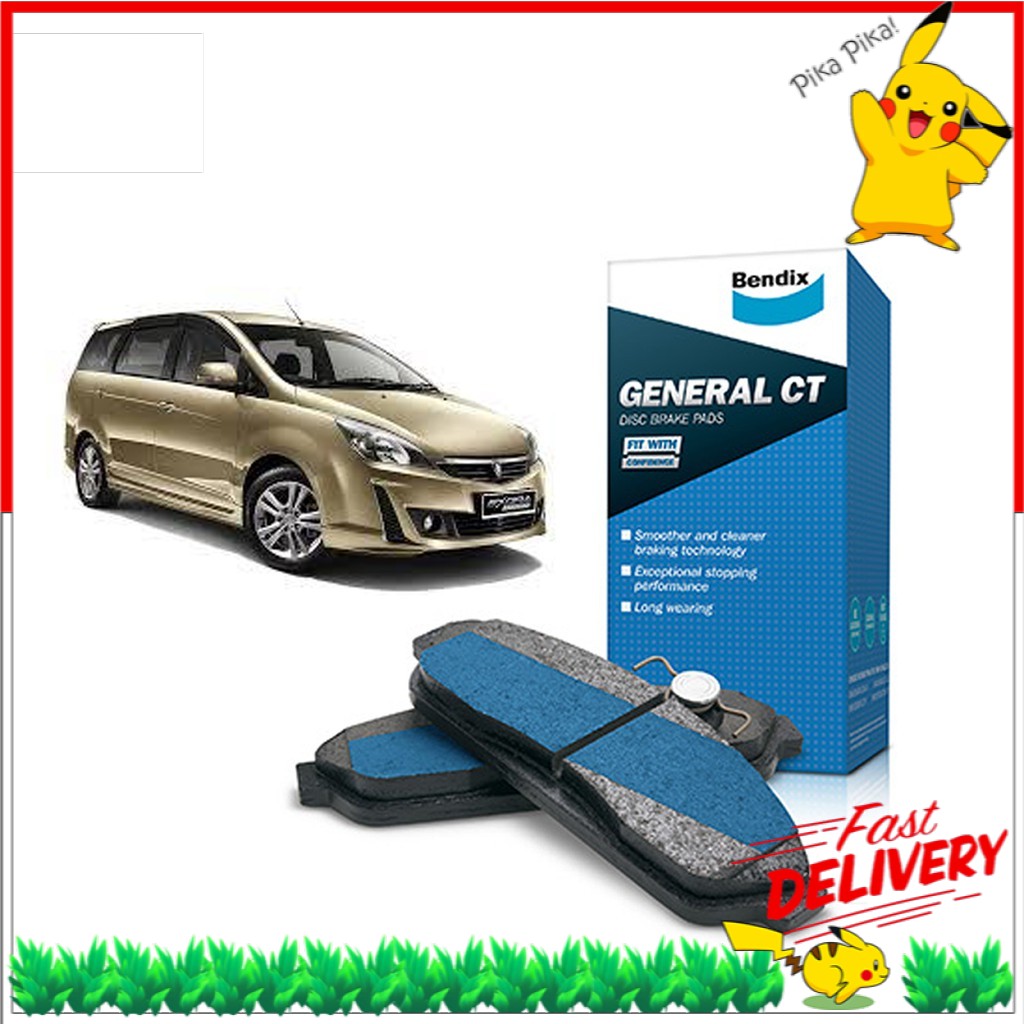 BENDIX FRONT BRAKE PADS PROTON EXORA BOLD TURBO GENERAL CT (DB2179GCT