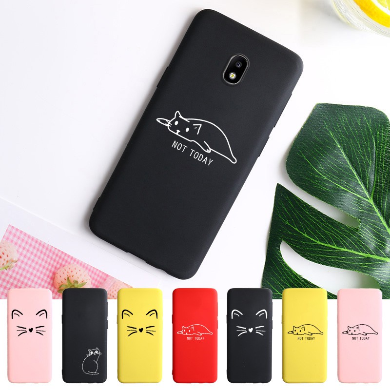 Cat Bear Phone Case For Samsung Galaxy J3 17 J330 Eu Version 5 0 Inch Covers Silicone Shopee Malaysia