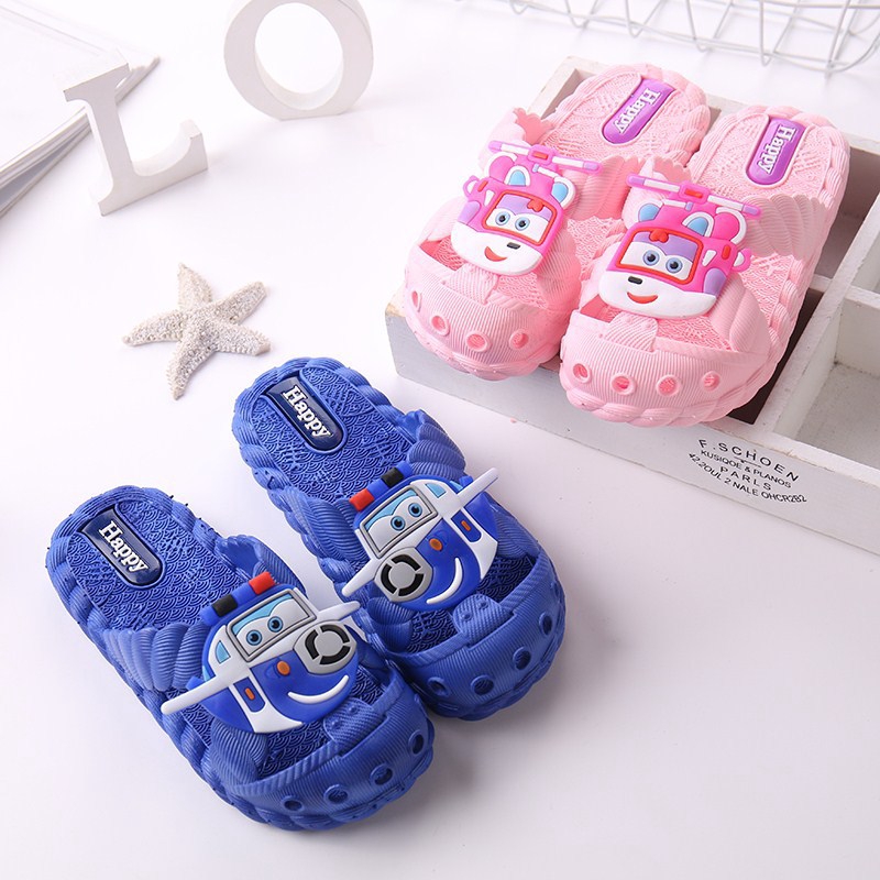 Size 24 35 Kids Slippers Baby House Indoor Soft Sole Sandals Anti Slip Children S Hole Shoes