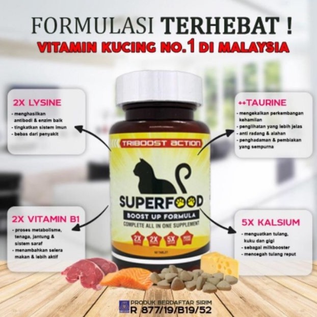 SUPERFOOD Boost up formula (Cat Vitamin) | Shopee Malaysia