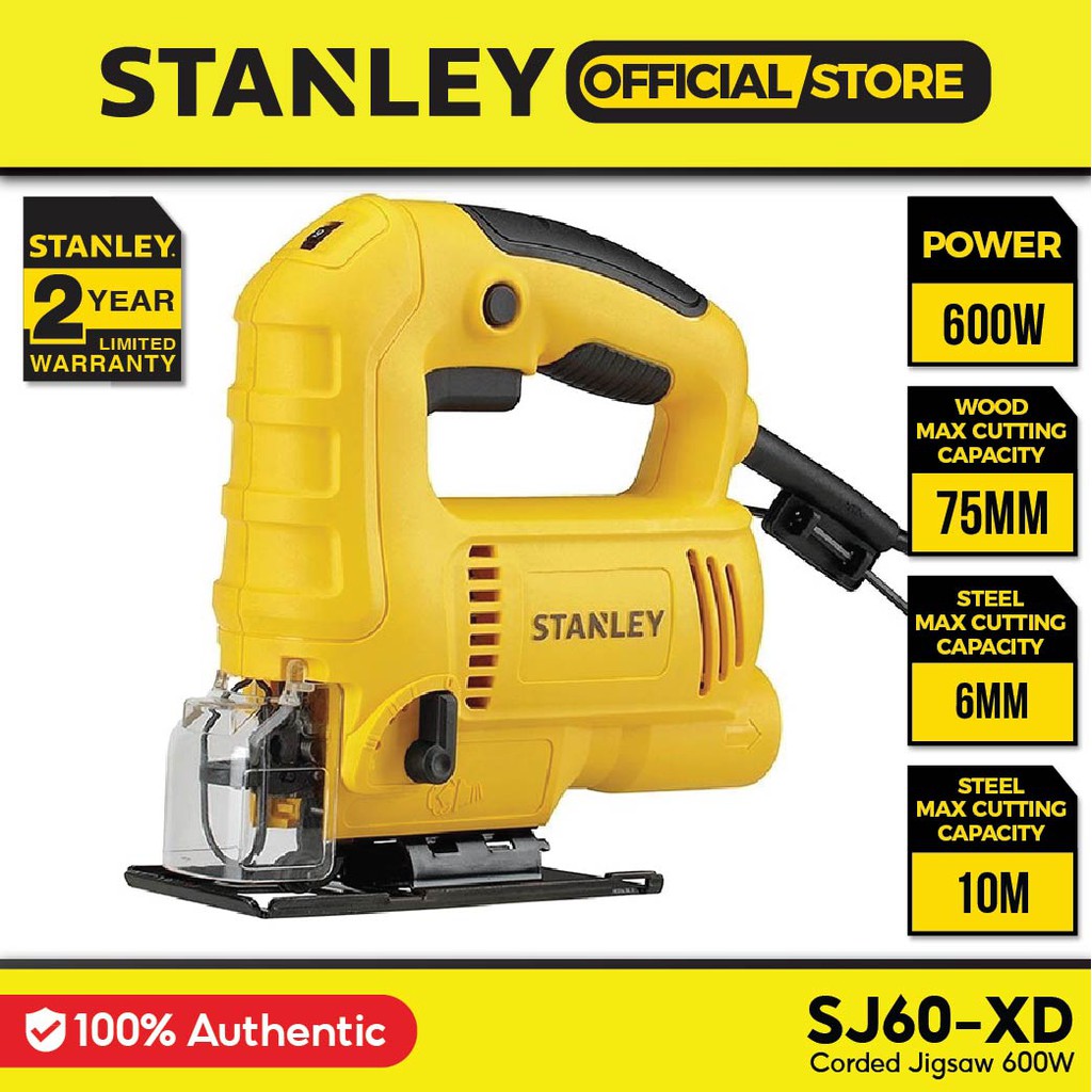 Stanley SJ60 Corded Jigsaw Suitable For Wood , Steel And Aluminium 600W ...